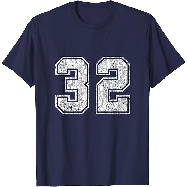 Amazon.com: Number 7 T-Shirt Vintage Seven Tee Sports Design